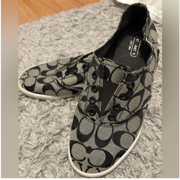 Coach Shoes - Coach Black and Gray Women's Slippers